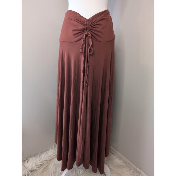 Kylie Paige Ashley orange cottagecore rustic flowy dress skirt combo M - Picture 2 of 9